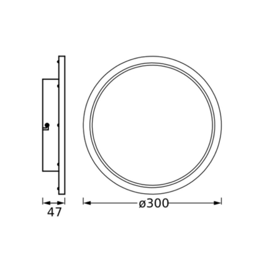 Ledvance - LED Laevalgusti vannituppa DISC LED/18W/230V 3000/4000K IP44