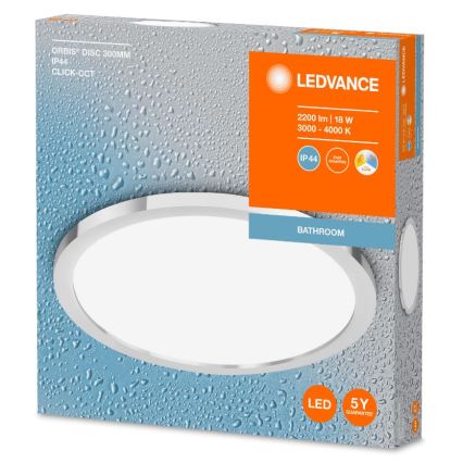 Ledvance - LED Laevalgusti vannituppa DISC LED/18W/230V 3000/4000K IP44