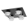 Ledvance - LED Laevalgusti vannituppa ORBIS FLAME 4xLED/5,5W/230V 3000/4000K IP44 must