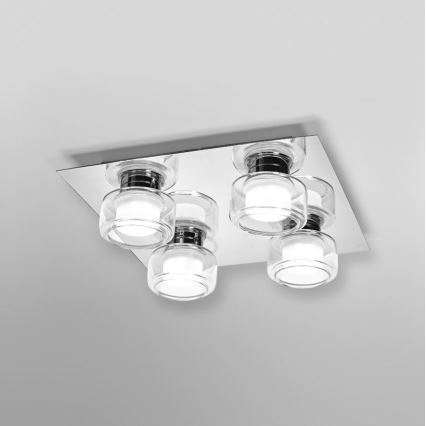 Ledvance - LED Laevalgusti vannituppa ORBIS FLAME 4xLED/5,5W/230V 3000/4000K IP44 kroom