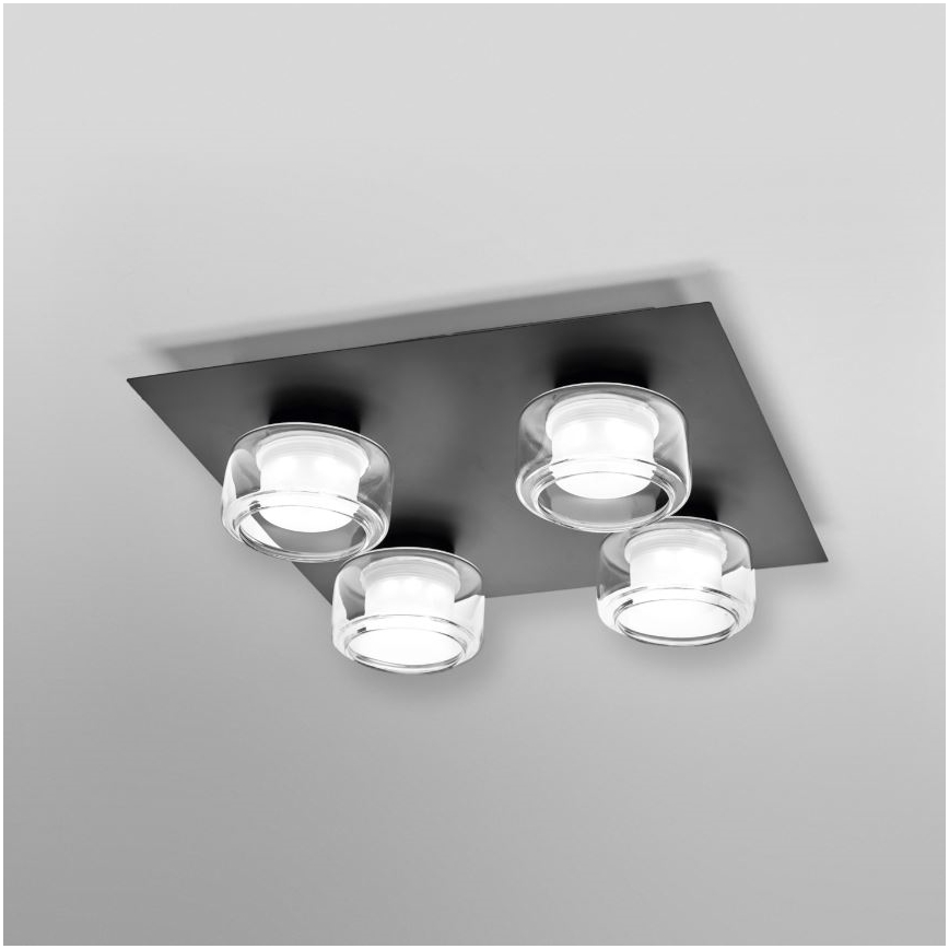 Ledvance - LED Laevalgusti vannituppa ORBIS FLAME 4xLED/5,5W/230V 3000/4000K IP44 must