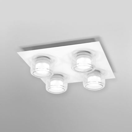 Ledvance - LED Laevalgusti vannituppa ORBIS FLAME 4xLED/5,5W/230V 3000/4000K IP44 valge