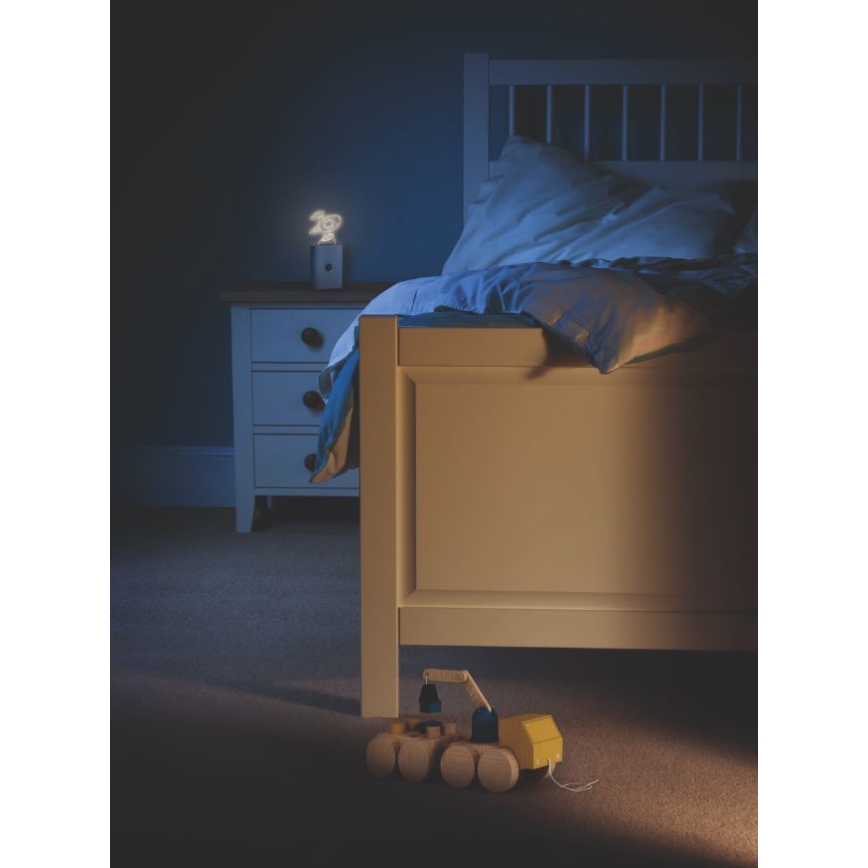 Ledvance - LED Laste navigatsioonivalgusti anduriga NIGHTLUX LED/0,2W/4,5V 3000K