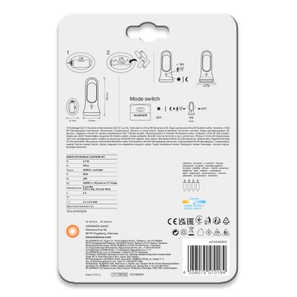 Ledvance - LED Navigatsioonivalgusti anduriga MOBILE LED/0,7W/4xAAA