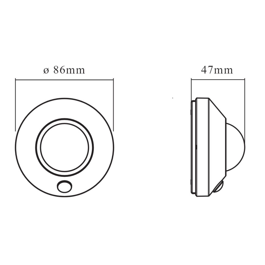 Ledvance - LED Navigatsioonivalgusti anduriga NIGHTLUX LED/1,7W/3xAA 4000K