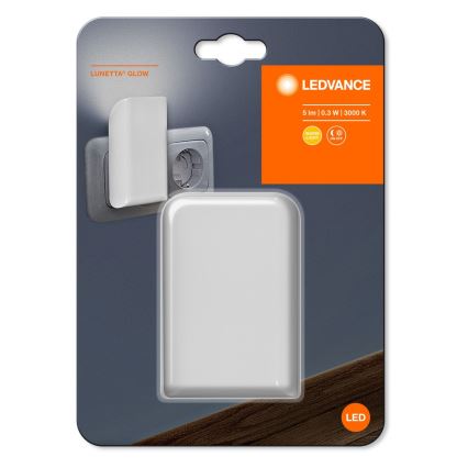 Ledvance - LED Öövalgusti anduriga LUNETTA LED/0,28W/230V 3000K