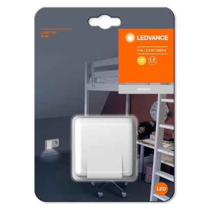 Ledvance - LED Öövalgusti anduriga LUNETTA LED/0,3W/230V 3000K