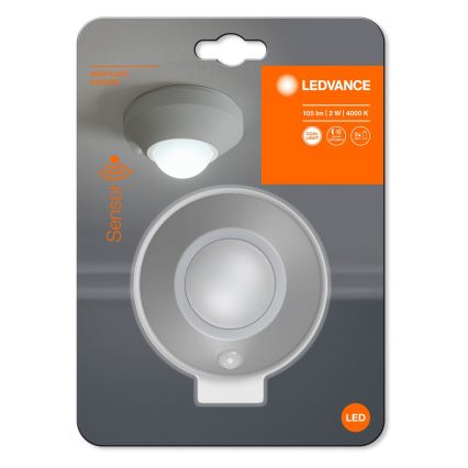 Ledvance - LED Öövalgusti anduriga NIGHTLUX LED/1,7W/3xAAA 4000K