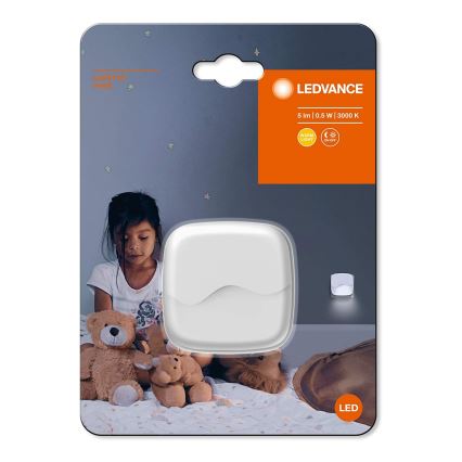 Ledvance - LED Öövalgusti pistikupessa anduriga LUNETTA LED/0,5W/230V 3000K