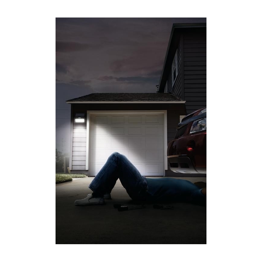 Ledvance - LED Väli päikesepaneeliga sein prožektor anduriga FLOOD LED/2,9W/3,7V 2600 mAh IP44