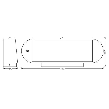 Ledvance-LED Päikesepaneeli ja liikumisanduriga seinavalgusti ENDURA STYLE LED/6W/7,4V IP44