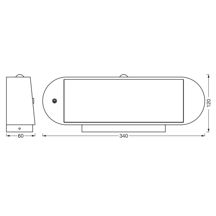 Ledvance-LED Päikesepaneeli ja liikumisanduriga seinavalgusti ENDURA STYLE LED/6W/7,4V IP44