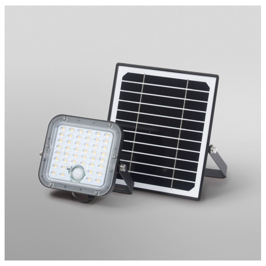 Ledvance - LED Hämardatav päikesepaneeliga prožektor anduriga FLOOD SPLIT LED/10W/3,2V 5000 mAh IP65 + kaugjuhtimispult