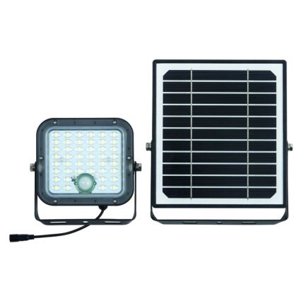Ledvance - LED Hämardatav päikesepaneeliga prožektor anduriga FLOOD SPLIT LED/10W/3,2V 5000 mAh IP65 + kaugjuhtimispult