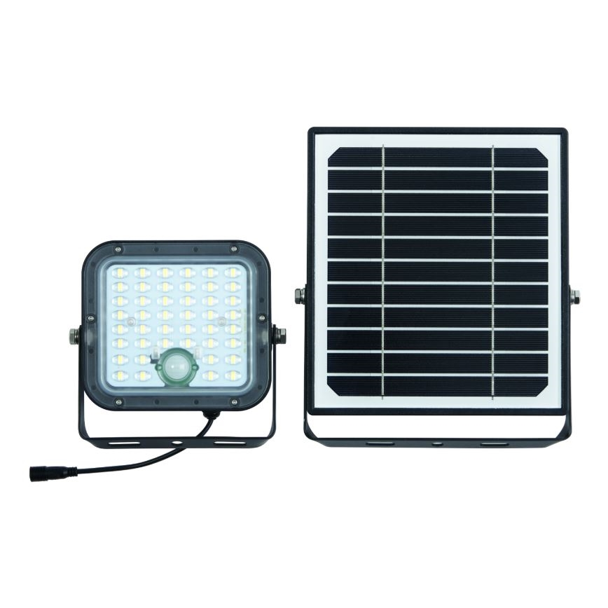 Ledvance - LED Hämardatav päikesepaneeliga prožektor anduriga FLOOD SPLIT LED/10W/3,2V 5000 mAh IP65 + kaugjuhtimispult