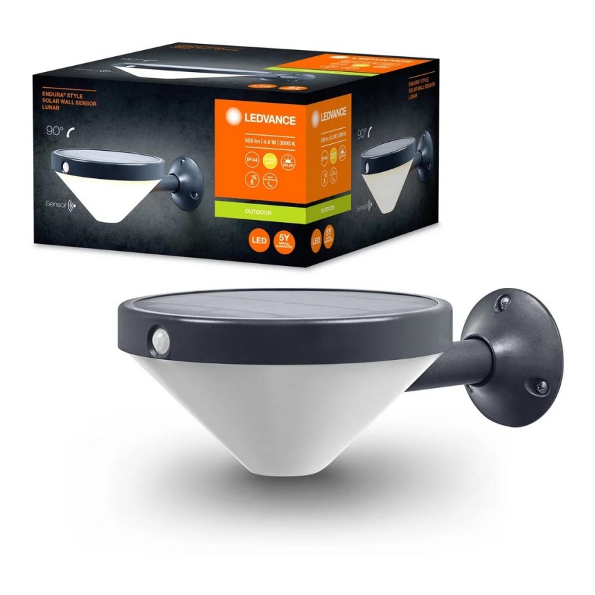 Ledvance - LED Päikesepaneeliga seinavalgusti koos anduriga ENDURA LED/4,5W/3,7V 2000 mAh IP44