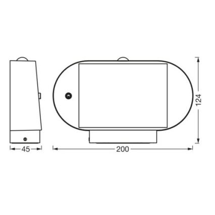 Ledvance - LED Päikesepaneeliga seinavalgusti koos anduriga ENDURA STYLE LED/4W/3,7V 2000 mAh IP44