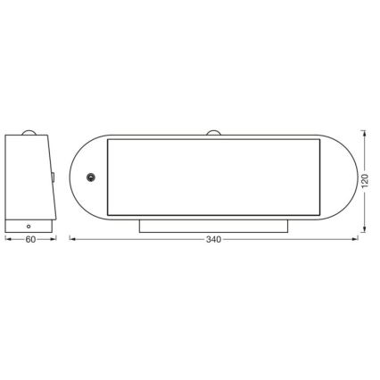 Ledvance - LED Päikesepaneeliga seinavalgusti koos anduriga ENDURA STYLE LED/6W/7,4V 2000 mAh IP44