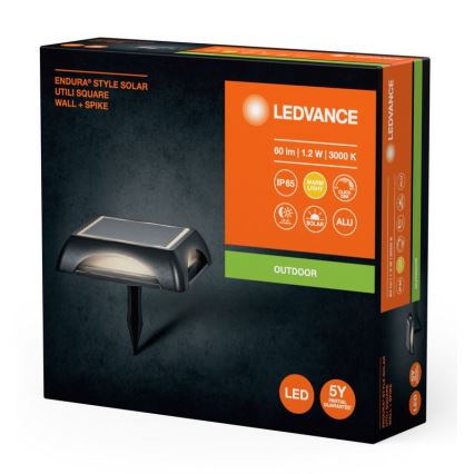 Ledvance - LED Hämardatav päikesepaneeliga lamp ENDURA STYLE SOLAR LED/1,2W/3,7V 2000 mAh IP65