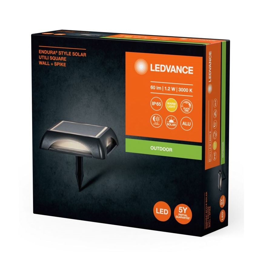 Ledvance - LED Hämardatav päikesepaneeliga lamp ENDURA STYLE SOLAR LED/1,2W/3,7V 2000 mAh IP65
