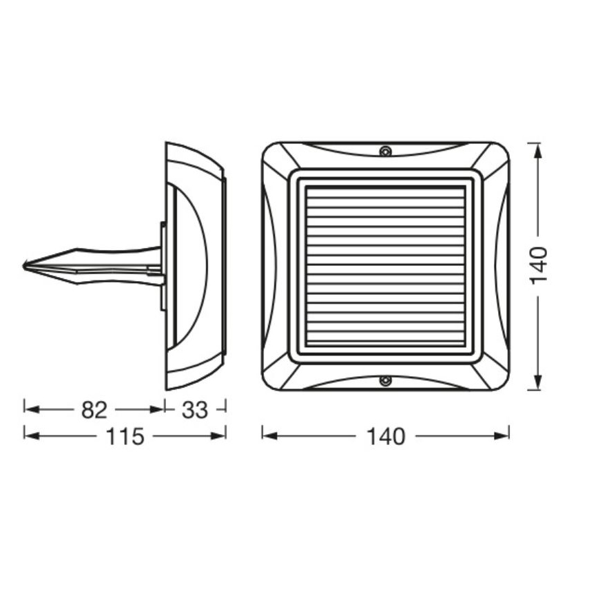 Ledvance - LED Hämardatav päikesepaneeliga lamp ENDURA STYLE SOLAR LED/1,2W/3,7V 2000 mAh IP65