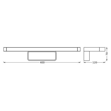 Ledvance - LED Peeglivalgustus vannituppa DISC BAR LED/7W/230V 3000/4000K IP44