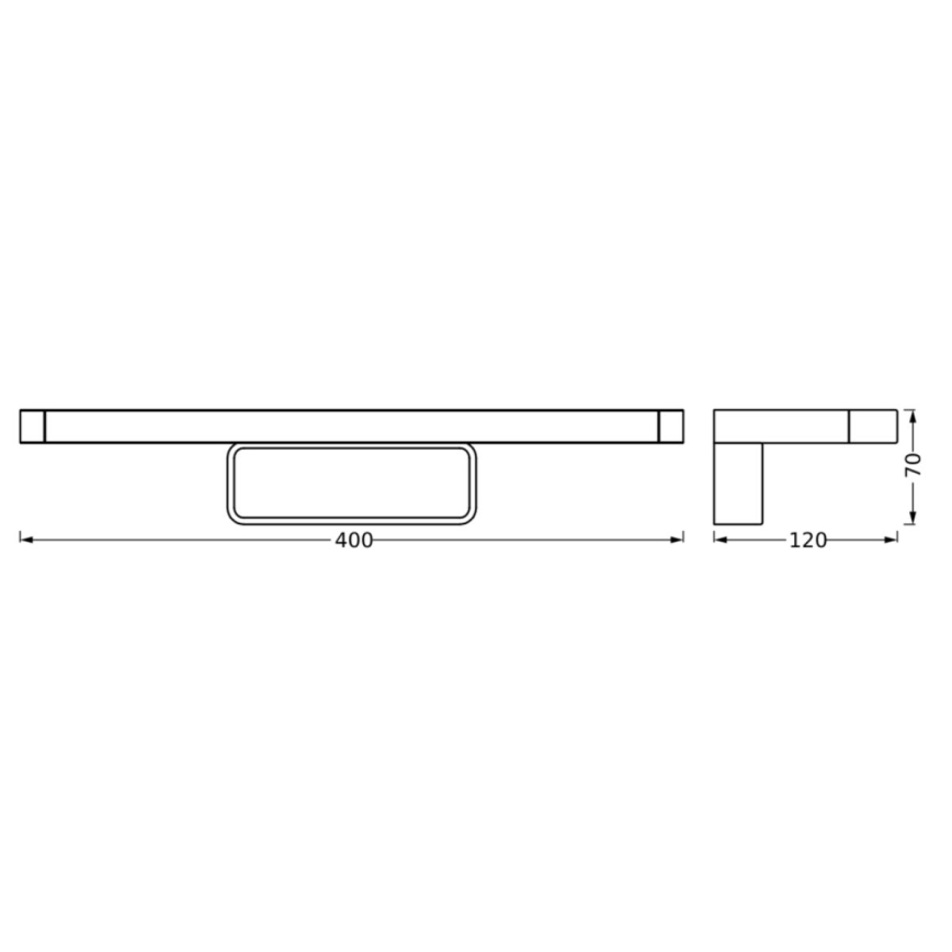 Ledvance - LED Peeglivalgustus vannituppa DISC BAR LED/7W/230V 3000/4000K IP44