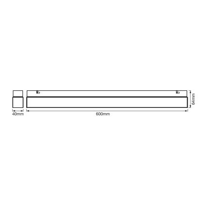 Ledvance - LED Peeglivalgustus vannituppa SQUARE LED/14W/230V IP44 3000/4000K CRI 90 Ra