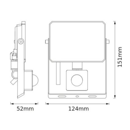 Ledvance - LED-reflektor liikumis- ja hämarusanduriga FLOODLIGHT LED/20W/230V 3000K IP65