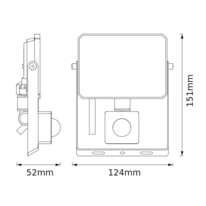 Ledvance - LED-reflektor liikumis- ja hämarusanduriga FLOODLIGHT LED/20W/230V 3000K IP65