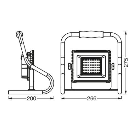 Ledvance - LED Prožektor R-STAND LED/20W/5V IP44