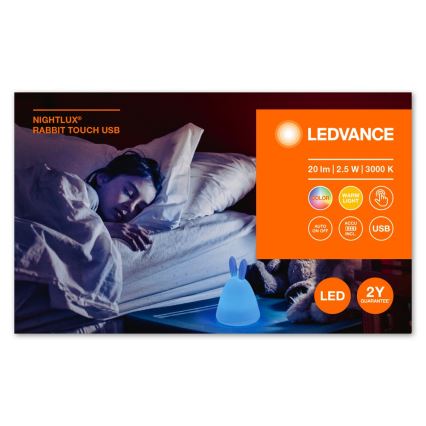 Ledvance - LED Puutetundlik laste öö väike lamp TOUCH LED/2,5W/5V 1200 mAh