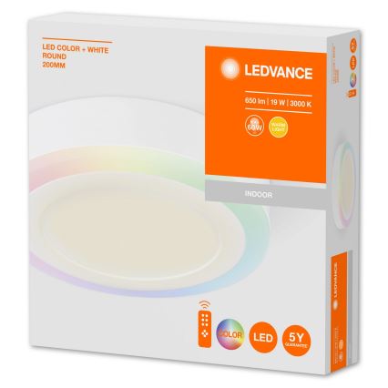 Ledvance - LED RGB Hämardatav laevalgusti LED/19W/230V + Pult