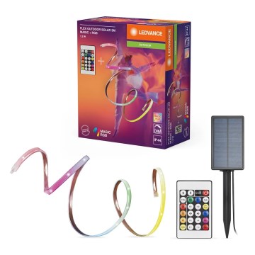 Ledvance - LED RGB hämardatav päikese-LED-riba FLEX MAGIC 3m LED/1,2W/3,7V 2000 mAh IP44 + kaugjuhtimispult