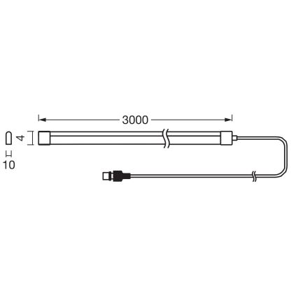 Ledvance - LED RGB hämardatav päikeseenergial töötav riba FLEX MAGIC 3m LED/1,2W/5V IP44 + kaugjuhtimispult