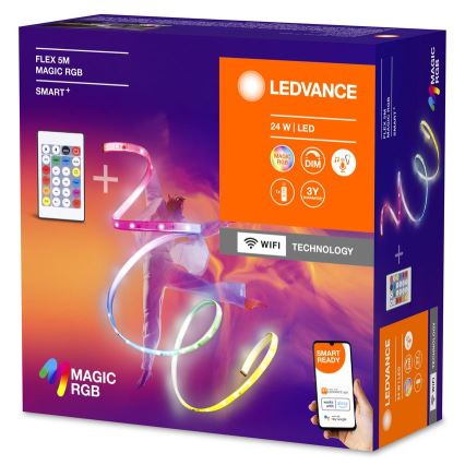 Ledvance - LED RGB Hämardatav valgusriba SMART+ MAGIC FLEX 5m LED/24W/230V Wi-Fi + kaugjuhtimispult