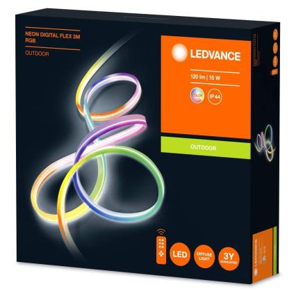 Ledvance - LED RGB Hämardatav väliriba FLEX 3m LED/15W/230V IP44 + Pult