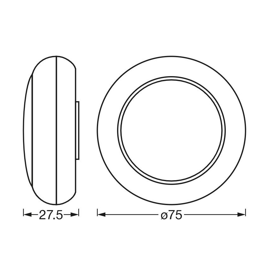 Ledvance - LED RGB Puutetundlik öövalgusti DOT-IT LED/0,2W/3xAAA