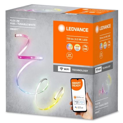 Ledvance - LED RGB+TW Hämardatav valgusriba SMART+ FLEX 2m LED/8,5W/230V Wi-Fi