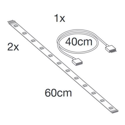 Ledvance - LED RGB+TW Hämardatava riba pikendus SMART+ FLEX 1,2m LED/6W/12V