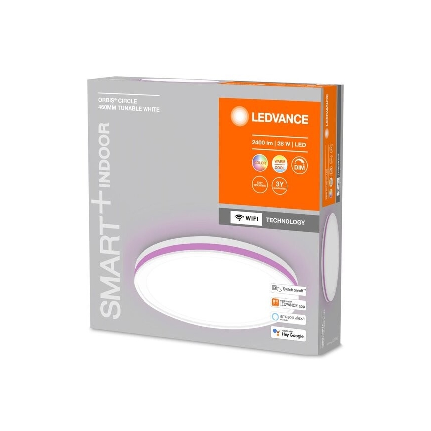 Ledvance - LED RGBW Hämardatav laevalgusti SMART+ CIRCLE LED/28W/230V 3000-6500K Wi-Fi