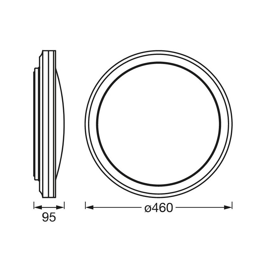 Ledvance - LED RGBW Hämardatav laevalgusti SMART+ CIRCLE LED/28W/230V 3000-6500K Wi-Fi