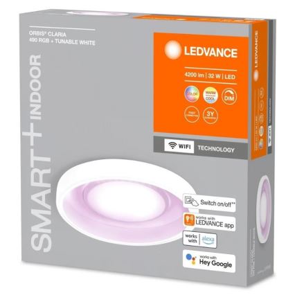 Ledvance- LED RGBW Hämardatav laevalgusti SMART+ CLARIA LED/32W/230V 2700-6500K Wi-Fi