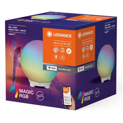 Ledvance - LED RGBW Hämardatav laetav laualamp SMART+ MAGIC LED/2,5W/5V 2200-6500K Wi-Fi
