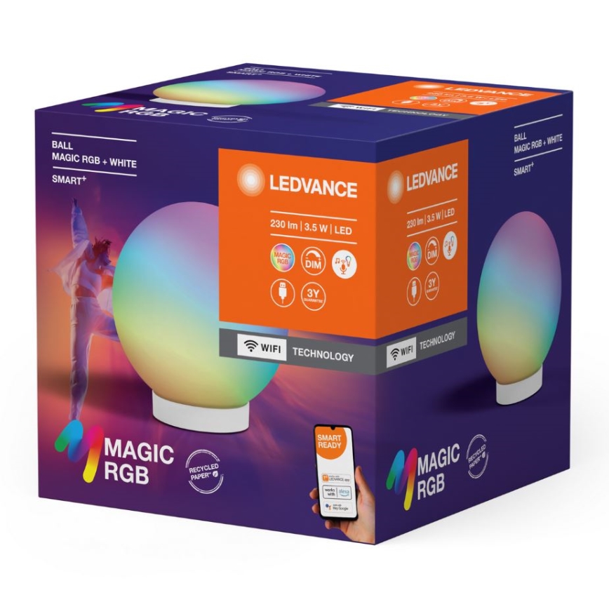 Ledvance - LED RGBW Hämardatav laetav laualamp SMART+ MAGIC LED/3,5W/5V 2200-6500K Wi-Fi