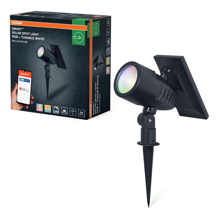 Ledvance - LED RGBW hämardatav päikeselamp SMART+ SOLAR LED/0,6W/3,7V 2000 mAh 3000-6500K IP44