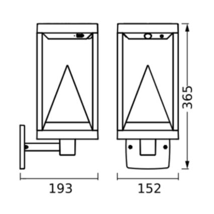 Ledvance - LED RGBW Hämardatav päikesepaneeliga seinavalgusti koos anduriga SMART+ ALPS LED/6W/3,7V 3000K IP44