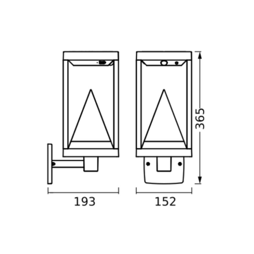 Ledvance - LED RGBW Hämardatav päikesepaneeliga seinavalgusti koos anduriga SMART+ ALPS LED/6W/3,7V 3000K IP44
