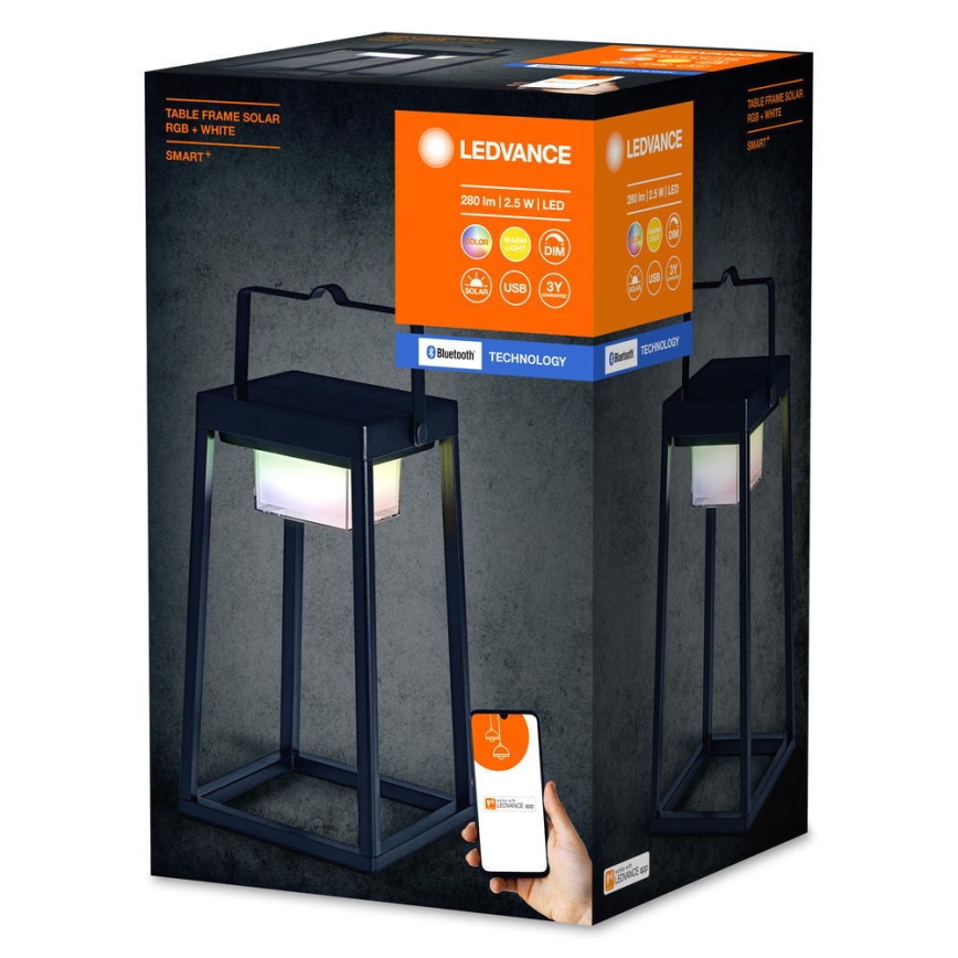 Ledvance - LED RGBW Hämardatav päikesepaneeliga valgusti SMART+ TABLE LED/2,5W/3,7V 2200 mAh IP44