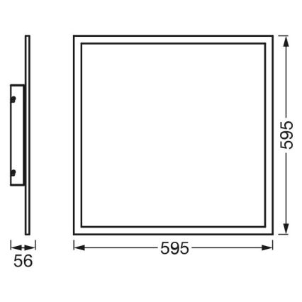 Ledvance - LED RGBW Hämardatav pinnale kinnitatav paneel SMART+ PLANON LED/40W/230V Wi-Fi + Pult